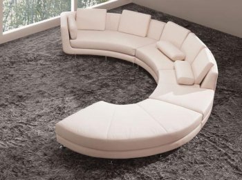 A94 Cream Half Leather Modular 4PC Sectional Sofa by VIG [VGSS-A94-Cream]