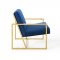 Inspire Accent Chair in Navy Velvet by Modway