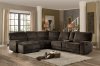 Shreveport Reclining Sectional Sofa 8238-6LCRR Brown Homelegance