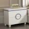 Vivaldi Bedroom 20240 in Royal White & Pearl PU by Acme