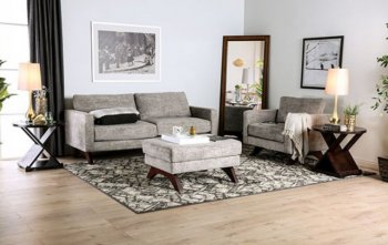 Harlech Sofa SM8004 in Gray Chenille Fabric w/Options [FAS-SM8004-Harlech]