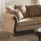 Beasley Sofa & Loveseat Set in Brown Fabric 505241 by Coaster