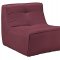 Align 5Pc Sectional Sofa Set in Red Fabric by Modway