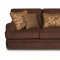 Muse Chocolate Fabric Modern Sofa & Loveseat Set w/Options