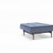 Dublexo Sofa Bed in Indigo by Innovation w/Arms & Wood Legs