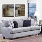 Light Grey Fabric Modern Sofa & Accent Chair Set w/Options