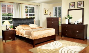 CM7610 Midland Bedroom in Brown Cherry w/Optional Casegoods [FABS-CM7610 Midland]