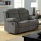 Millville Reclining Sofa CM6173GY in Gray Fabric w/Options