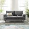 Valour Sofa in Gray Velvet Fabric by Modway w/Options