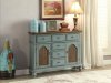 Telissa Console Table 90290 in Antique Blue & Oak by Acme