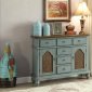 Telissa Console Table 90290 in Antique Blue & Oak by Acme