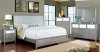 Bryant II CM7289SV Bedroom Set 5Pc - Silver Tone w/Mirror Panels