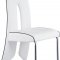 D2110DT Dining Set 5Pc in White by Global w/D1528DC Chairs