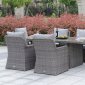 Bowdon Outdoor Patio Table CM-OT2221 in Gray w/Options