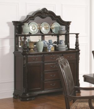 105381 Valentina Buffet in Brown Red by Coaster w/Optional Hutch [CRBU-105384 Valentina]