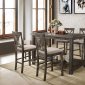 Martha II 73830 5Pc Counter Ht Dining Set - Weathered Grey -Acme