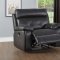 Resonance Recliner Sofa 9907DG in Dark Gray by Homelegance