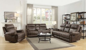 Brixton Sofa 602441 in Buckskin Brown Microfiber by Coaster [CRS-602441-Brixton]