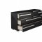 Volare Bedroom in High Gloss Black by At Home USA w/Options