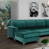 Alfredo W114 Sectional Sofa - Green - Skyler Design