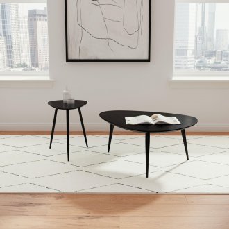 Odessa Coffee Table 3Pc Set 707918 in Black by Coaster