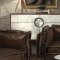 Porchester Sofa 52480 in Distressed Chocolate Leather by Acme