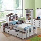 30215 Docila Kids Bedroom in White & Chocolate by Acme