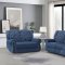 Grace Power Motion Sofa in Dark Blue by Global w/Options