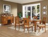 Light Cherry Finish Modern 5Pc Dining Set w/Optional Items