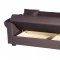 Floris Escudo Sofa Bed in Brown Leatherette w/Optioins