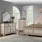 Anastasia Bedroom 5Pc Set B1731 in Antique Bisque