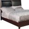 Smooth Merlot Finish Transitional 5Pc Bedroom Set