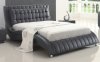 Flora Tufted Bed in Black by American Eagle