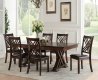 Katrien Dining Room Set 7Pc 71855 in Espresso & Black by Acme