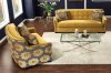 SM2211 Federico Sofa in Gold Tone Fabric w/Options