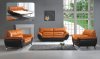 Leather Living Room with Sleeper Sofa