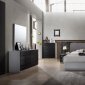 Tribeca Bedroom by J&M in Black & Gray w/Optional Casegoods