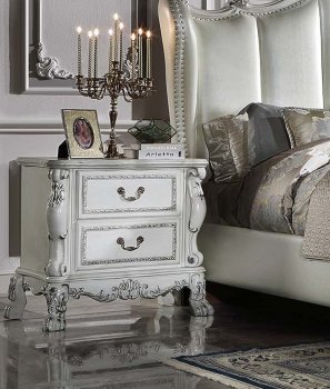 Dresden Nightstand BD01675 in Bone White by Acme [AMNS-BD01675 Dresden]