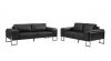 U808 Sofa & Loveseat Set in Charcoal by Global w/Options