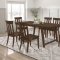 Reynolds Dining Set 5Pc 107591 in Brown Oak by Coaster w/Options