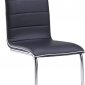 D490DC-BL Dining Chair Set of 4 in Black PU by Global