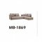 Polson Sectional Sofa Bed in Light Grey Fabric by VIG