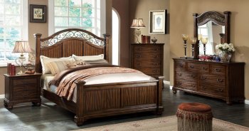 CM7983 Sycamore Bedroom in Antique Style Dark Oak w/Options [FABS-CM7983 Sycamore]