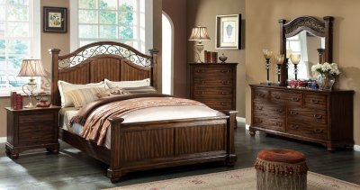 CM7983 Sycamore Bedroom in Antique Style Dark Oak w/Options