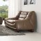 6073 Sofa in Brown Leather by ESF w/Optional Loveseat & Chair