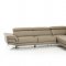 Aria Sectional Sofa in Grey Full Leather by VIG