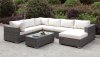 Somani CM-OS2128-5 Outdoor Sectional Sofa & Coffee Table Set