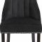 Oxford Dining Chair 721 Set of 2 Black Velvet Fabric by Meridian