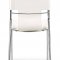 Set of 4 Black, White or Espresso Leatherette Dining Chairs