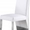 Porsha Dining Chair 750 Set of 2 White Faux Leather by Meridian